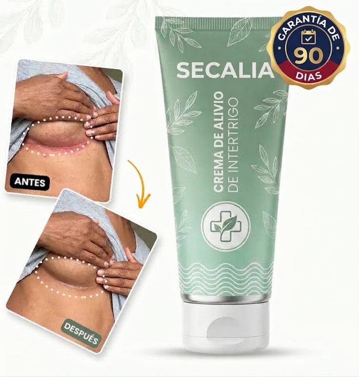 SECALIA | Crema Calmante y Antifúngica para Rozaduras y Pliegues Cutáneos