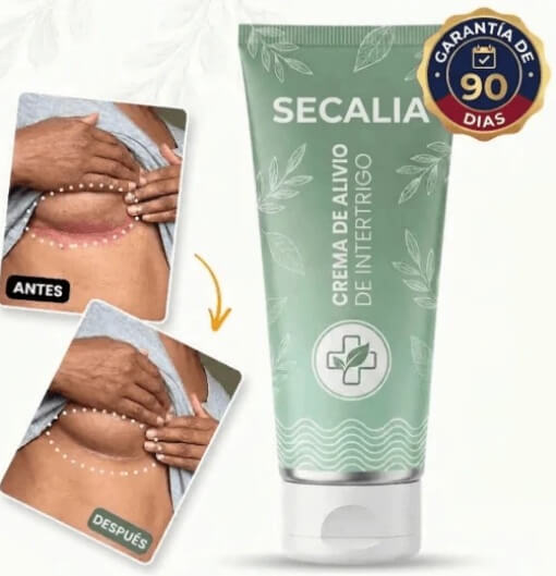 SECALIA | Crema Calmante y Antifúngica para Rozaduras y Pliegues Cutáneos